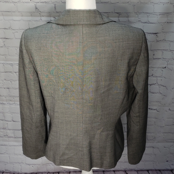 Tahari Suit Skirt Blazer Size 12 Gray - Picture 4 of 14